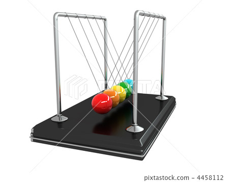 PPendulum on white background. 3d PPendulum on white background. 3d 4458112