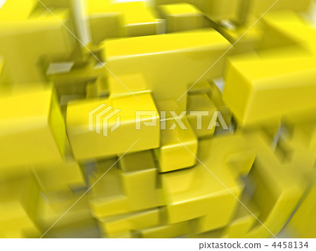 A cube built from blocks. Puzzle A cube built from blocks. Puzzle 4458134