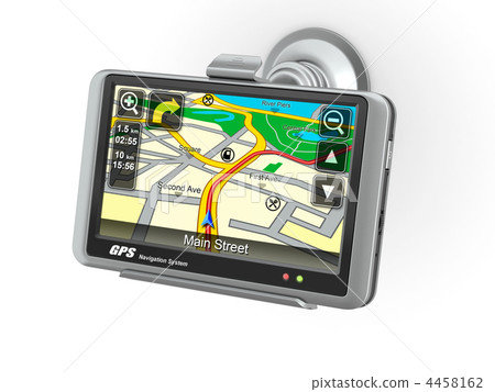 Navigation system. Gps. 3d Navigation system. Gps. 3d 4458162