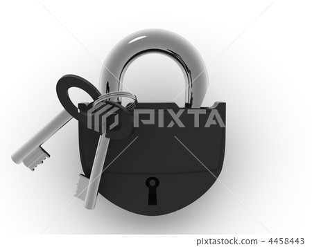 Padlock. 3d Padlock. 3d 4458443