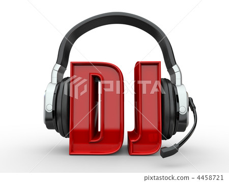 Text DJ and handphones Text DJ and handphones 4458721