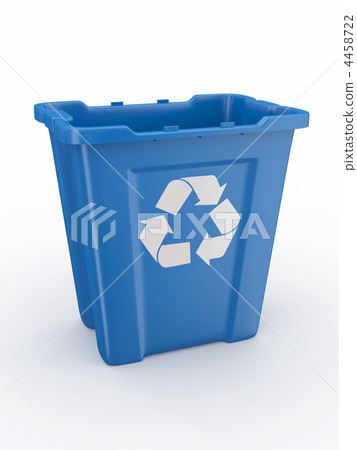 Empty recycle bin with sign recycling 4458722
