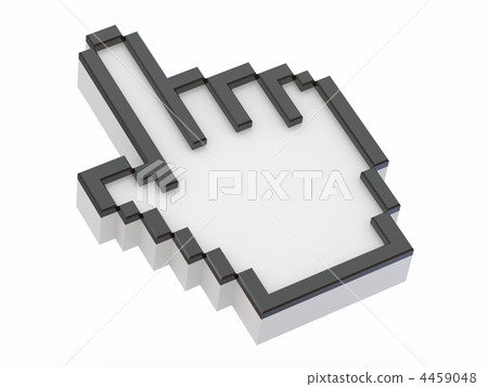 Hand. Mouse cursor. 3d Hand. Mouse cursor. 3d 4459048