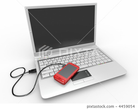 Connect. Laptop and cell phone concept. Connect. Laptop and cell phone concept. 4459054