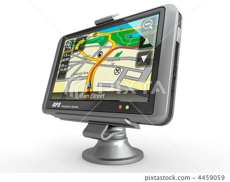 Navigation system. Gps. 3d Navigation system. Gps. 3d 4459059