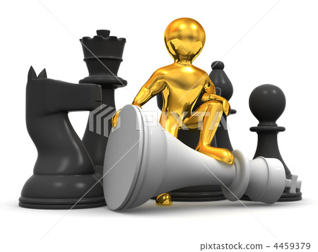 Men with chess Men with chess 4459379