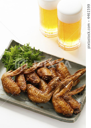 炸雞翅 雞翅 油炸的 4461599