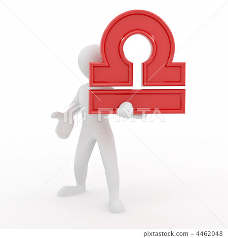 Libra. Man with astrological symbol 4462048