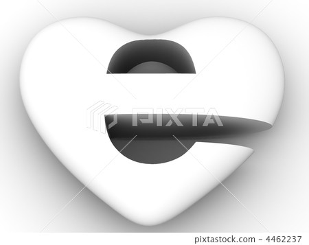 Symbol of internet as heart 4462237