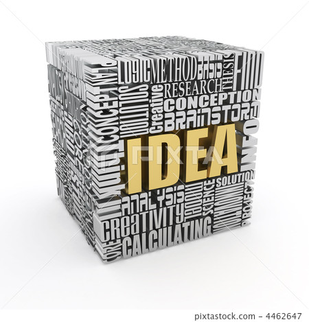 Idea. The concept of the words. 3d Idea. The concept of the words. 3d 4462647