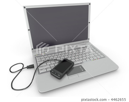 Connect. Laptop and cell phone concept. Connect. Laptop and cell phone concept. 4462655