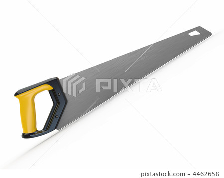 Three-dimensional handsaw on whitebackground Three-dimensional handsaw on whitebackground 4462658