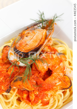 pasta with mussels pasta with mussels 4463545