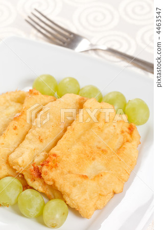 fried mozzarella with grapes fried mozzarella with grapes 4463547