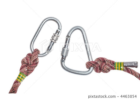 carabiner and rope carabiner and rope 4463854