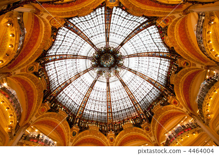 Lafayette Galleries dome in the center of Paris France 4464004