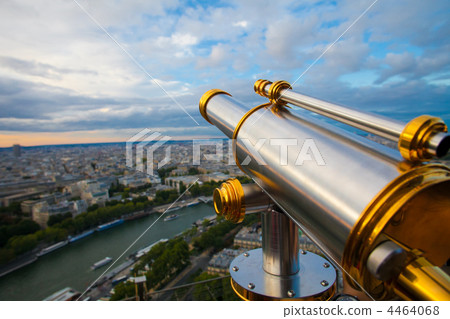 View to Paris and Seine from Effeil tower View to Paris and Seine from Effeil tower 4464068
