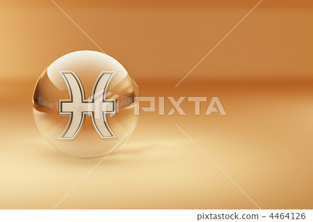 Pisces. Astrological symbol. 3d Pisces. Astrological symbol. 3d 4464126