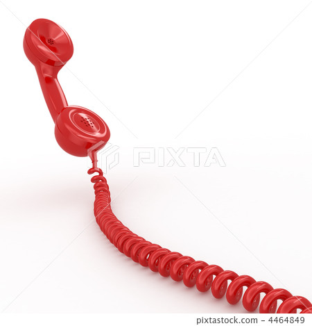 Phone reciever on white isolated background 4464849