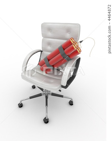 Dismissal of manager. Dynamit on office armchair 4464872