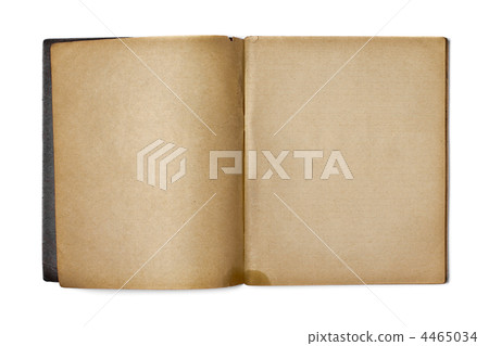 old opened copybook isolated on white 4465034