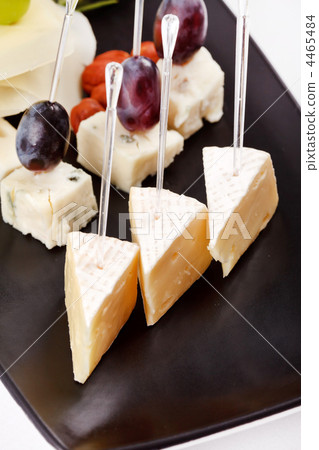 plate with different types cheese plate with different types cheese 4465484