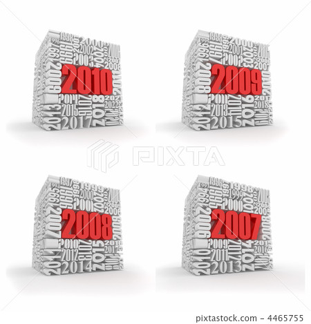 New year 2010, 2009, 2008, 2007. New year 2010, 2009, 2008, 2007. 4465755