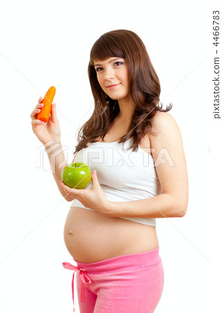 Pregnant woman eating healthy food Pregnant woman eating healthy food 4466783