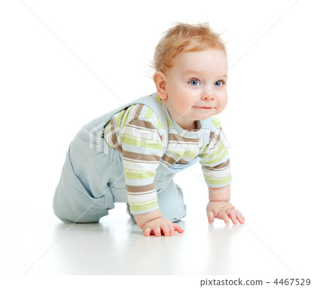 adorable boy crawls on all fours studio shot adorable boy crawls on all fours studio shot 4467529
