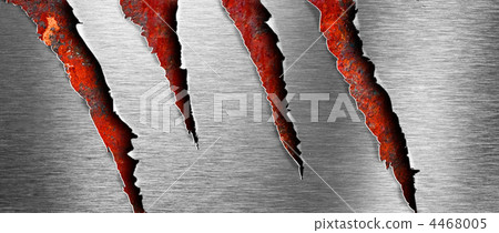 Torn metal texture over rusty grunge background Torn metal texture over rusty grunge background 4468005
