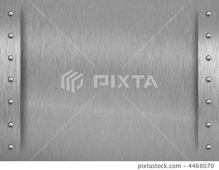 Aluminum texture with border and rivets 4468070
