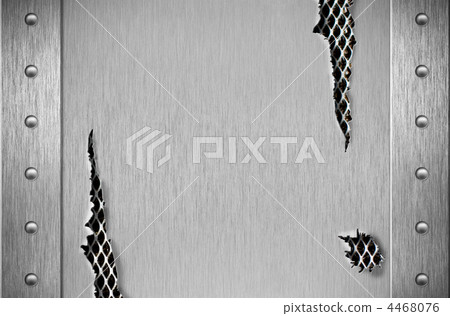 Torn metal armor with rivets Torn metal armor with rivets 4468076