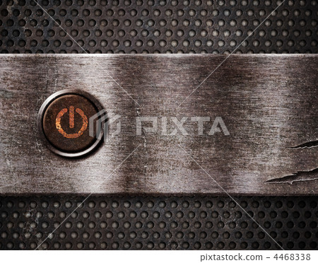 rusty power button on - Stock Illustration [4468338] - PIXTA