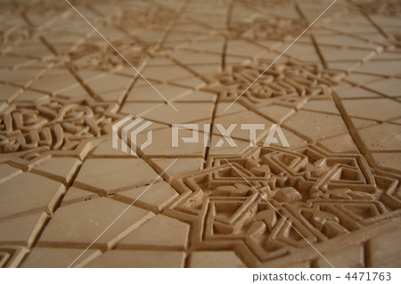 (西班牙)阿罕布拉宮的雕塑 (西班牙)阿罕布拉宮的雕塑 4471763