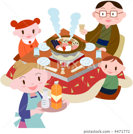 A pot with a family A pot with a family 4471772