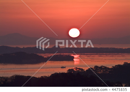 松島灣的日出 4475835