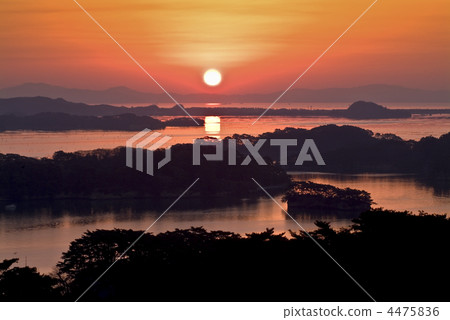 松島灣的日出 4475836
