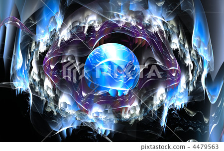 Colour abstract art balls  background. 4479563