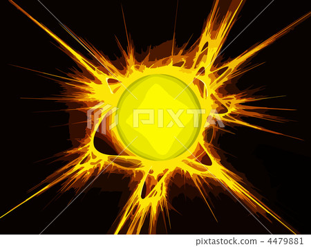 Abstract art background , star with protuberance. 4479881