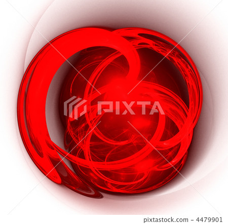Abstract art red heart. 4479901