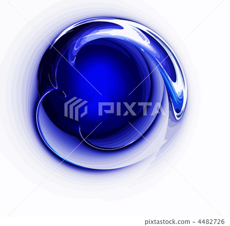Abstract art - red ball , backdrop (wallpaper). 4482726