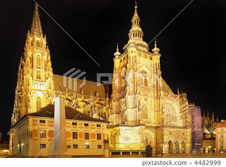Cathedral of st. Vitus , Vaclav and Voiteha.Prague Cathedral of st. Vitus , Vaclav and Voiteha.Prague 4482999