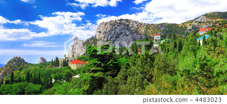 Crimea Black Sea landscape. Ukraine. Crimea Black Sea landscape. Ukraine. 4483023