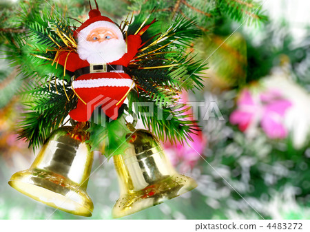 Christmas,New Year decoration-balls, green tinsel Christmas,New Year decoration-balls, green tinsel 4483272