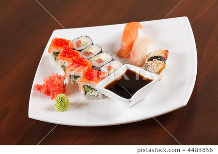 sushi on the plate 4483856
