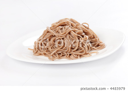 plate of buckwheat noodles plate of buckwheat noodles 4483979