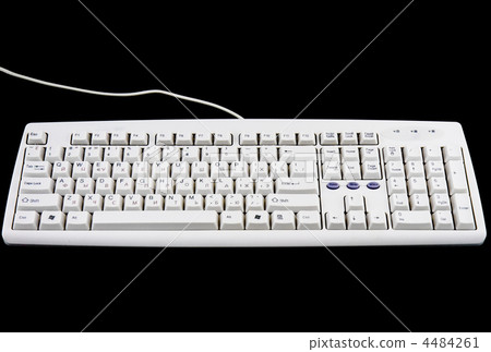 Computer keyboard on balck. Computer keyboard on balck. 4484261