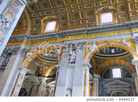 St. Peter's Basilica, . Indoor interior. Vatican 4484517