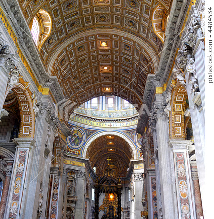 St. Peter's Basilica, . Indoor interior. Vatican 4484534