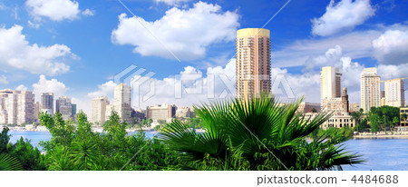 Cairo city, seafront of Nile River. Egypt. 4484688
